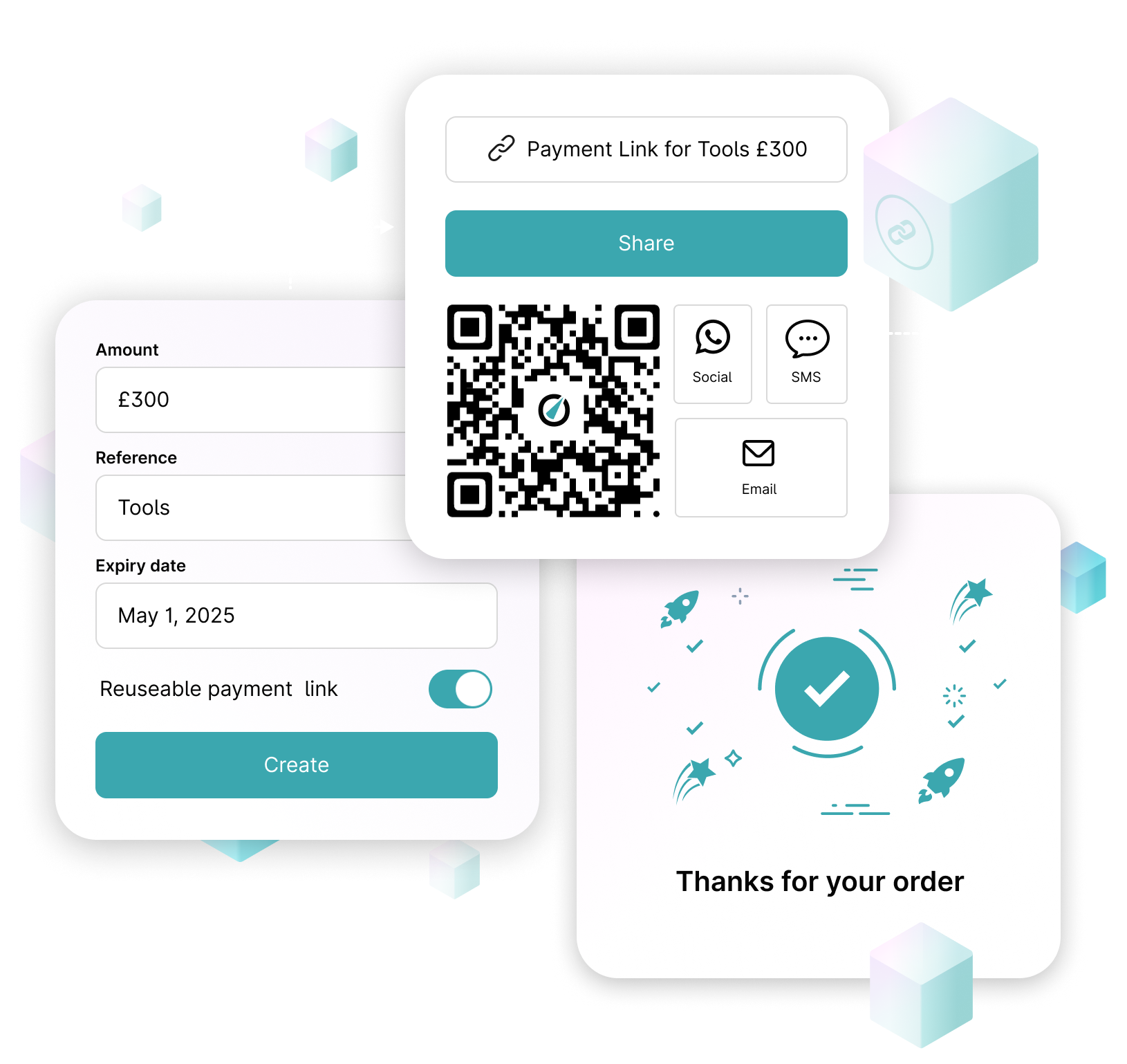Create instant checkouts with reusable links