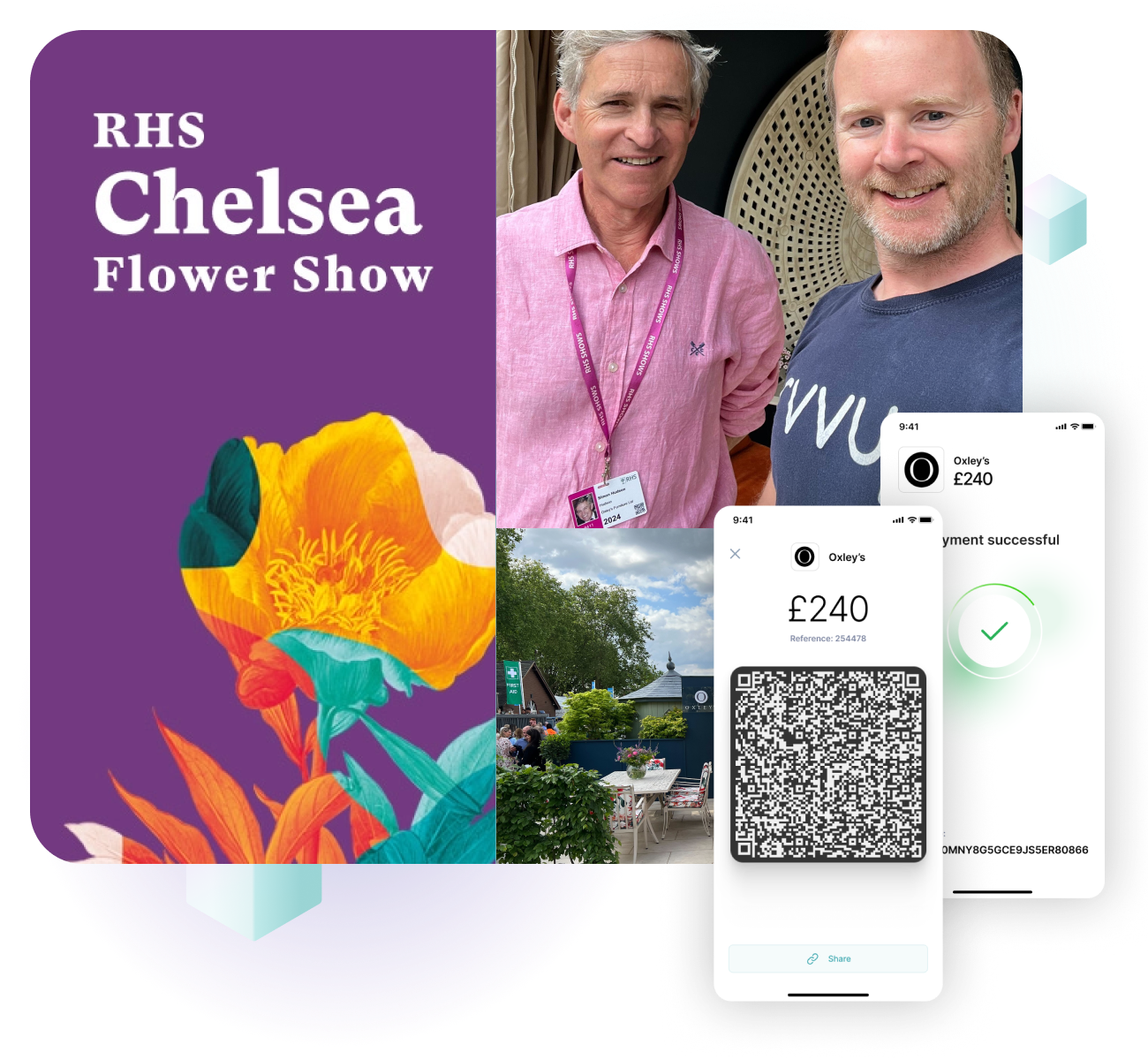 Take payments in store, showrooms, or exhibitions